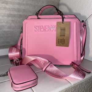 Fondant Pink Bevelyn Satchel Steve Madden